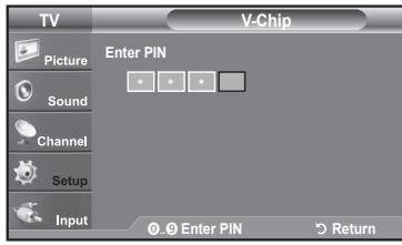 SAMSUNG LN37A450 - Setting Up Your Personal ID Number (PIN) - 2