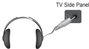 SAMSUNG LN37A450 - Connecting Headphones (Sold separately) - 1