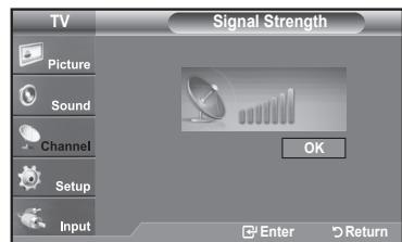 SAMSUNG LN37A450 - Checking the Digital-Signal Strength - 2