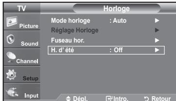 SAMSUNG LN37A450 - Option 2: Réglage Automatiquement de l'horloge - 6