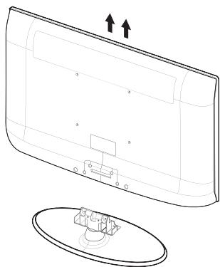 SAMSUNG LN37A450 - Disconnecting the Stand - 2