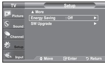 SAMSUNG LN37A450 - Using the Energy Saving Feature - 1