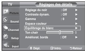 SAMSUNG LN37A450 - Réglage de l'équilibrage du blanc - 1