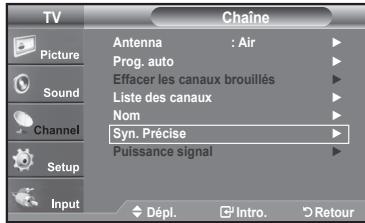 SAMSUNG LN37A450 - Syntonisation fine des chaînes analogiques - 1