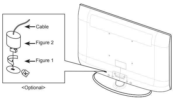 SAMSUNG LN37A450 - Using the Anti-Theft Kensington Lock - 1