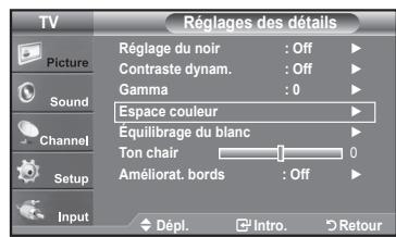 SAMSUNG LN37A450 - Réglage de l'espace couleur - 1