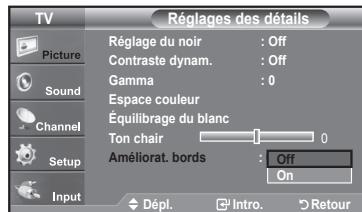 SAMSUNG LN37A450 - Réglage de l'amélioration des bords de l'image - 2