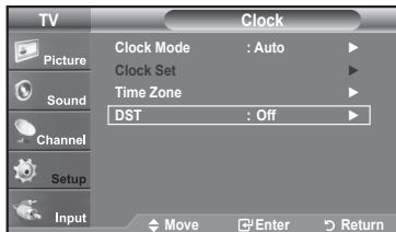 SAMSUNG LN37A450 - Option 2: Setting the Clock Automatically - 6