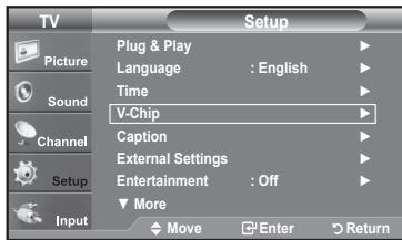 SAMSUNG LN37A450 - Setting Up Your Personal ID Number (PIN) - 1