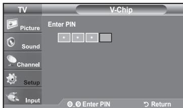 SAMSUNG LN37A450 - How to Set up Restrictions Using the "TV Parental Guidelines" - 2