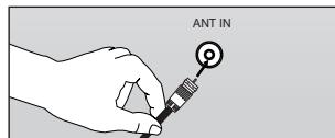SAMSUNG LN37A450 - Antennes avec cable rond de 75 Ω - 1