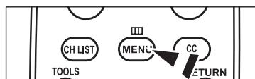 SAMSUNG LN37A450 - Visualisation des menus - 1
