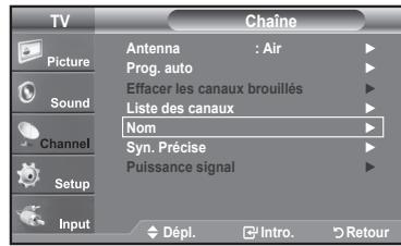 SAMSUNG LN37A450 - Affichage de la liste des chaînes - 5