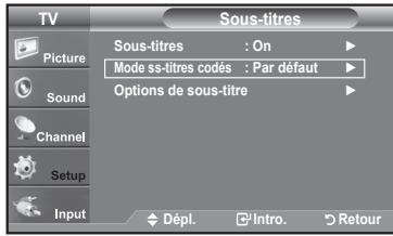 SAMSUNG LN37A450 - Affichage des sous-titres (messages texte à l'écran) – Analogique - 8