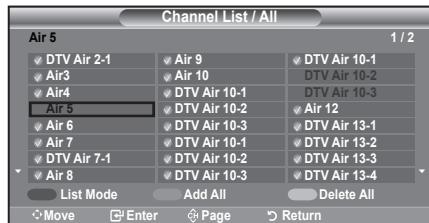 SAMSUNG LN37A450 - Adding and Erasing Channels - 3