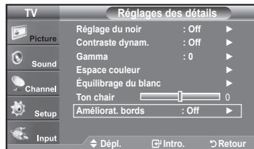 SAMSUNG LN37A450 - Réglage de l'amélioration des bords de l'image - 1