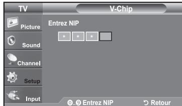 SAMSUNG LN37A450 - Comment activer/désactiver la fonction puce V - 2