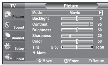 SAMSUNG LN37A450 - Activating Detailed Settings - 1
