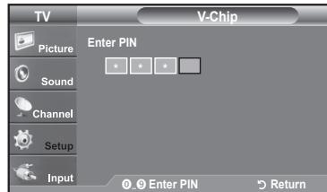 SAMSUNG LN37A450 - How to Set up Restrictions Using the "TV Parental Guidelines" - 7