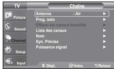 SAMSUNG LN37A450 - Selection de la source du signal video - 1