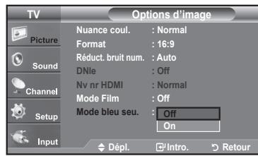 SAMSUNG LN37A450 - Réglage du Mode bleu seulement - 2