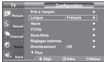 SAMSUNG LN37A450 - Sélection d'une langue de menu - 1
