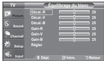 SAMSUNG LN37A450 - Réglage de l'équilibrage du blanc - 2