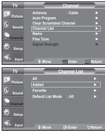 SAMSUNG LN37A450 - Adding and Erasing Channels - 7