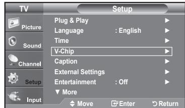 SAMSUNG LN37A450 - How to Set up Restrictions Using the 'Canadian French' - 1