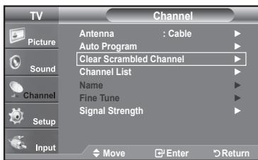 SAMSUNG LN37A450 - Clearing Scrambled Channels - Digital - 1