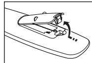 SAMSUNG LN37A450 - Installing Batteries in the Remote Control - 1