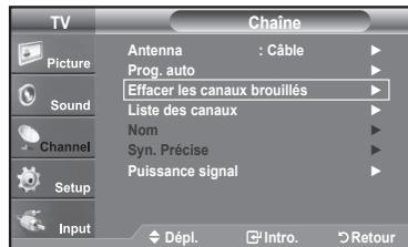 SAMSUNG LN37A450 - Suppression des canaux brouillés - canaux numériques - 1