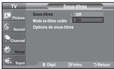 SAMSUNG LN37A450 - Affichage des sous-titres (messages texte à l'écran) – Analogique - 7