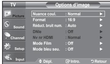SAMSUNG LN37A450 - Sélection de la nuance de couleur - 2