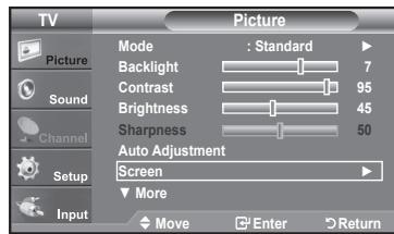 SAMSUNG LN37A450 - Adjusting the Screen Quality - 1