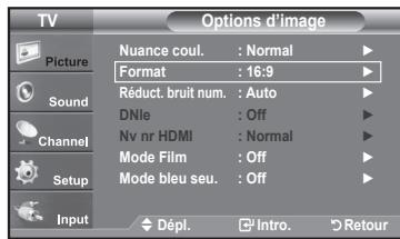 SAMSUNG LN37A450 - Réglage du format de l'image - 1