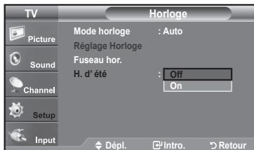 SAMSUNG LN37A450 - Option 2: Réglage Automatiquement de l'horloge - 7