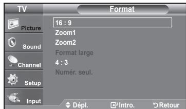 SAMSUNG LN37A450 - Réglage du format de l'image - 2