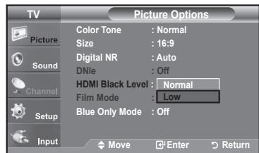 SAMSUNG LN37A450 - Setting the HDMI Black Level - 2