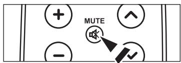 SAMSUNG LN37A450 - Using the MUTE button - 1