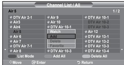 SAMSUNG LN37A450 - Adding and Erasing Channels - 4