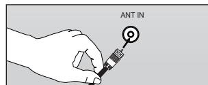 SAMSUNG LN40A450C1D - Antennes avec cable rond de 75Ω - 1
