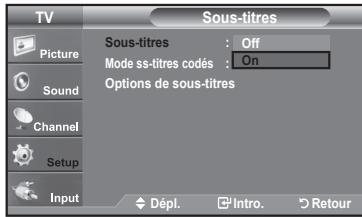 SAMSUNG LN40A450C1D - Affichage des sous-titres (messages texte à l'écran) – Analogique - 7