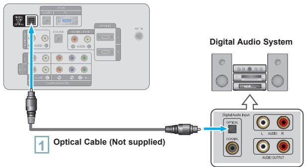 SAMSUNG LN40A540P2F - Connecting a Digital Audio System - 1