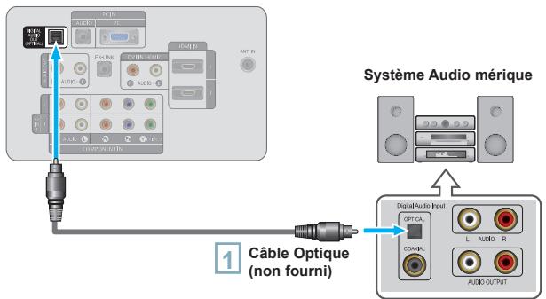 SAMSUNG LN40A540P2F - Branchement d'un système audio numérique - 1