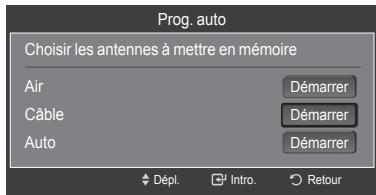 SAMSUNG LN40A650A1F - Enregistrement des canal dans la mémoire (méthode automatique) - 1