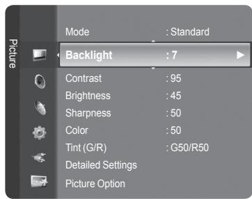SAMSUNG LN40A650A1F - Customizing the Picture Settings - 1