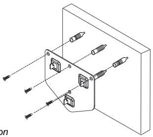 SAMSUNG LT-P1745 - Comment assembler le kit de fixation mural - 1