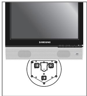 SAMSUNG LT-P1745 - Comment assembler le kit de fixation mural - 6