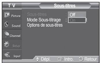 SAMSUNG PN42A450 - Affichage des sous-titres codés (messages à l'écran) - numériques - 2